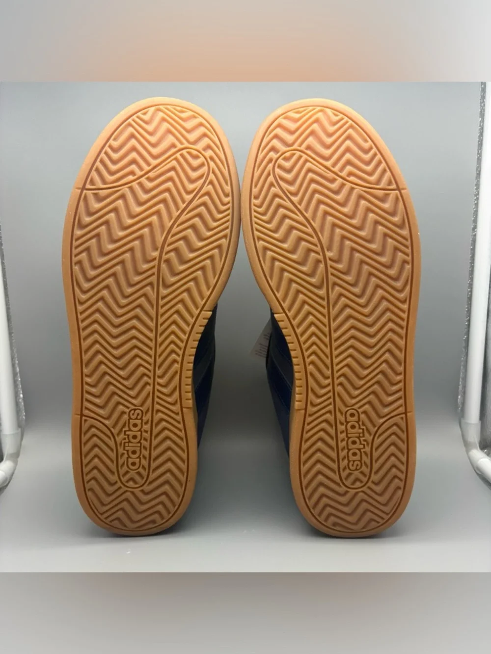 Adidas | Grand Court Alpha 00s Shoes - Navy Blue Tan ; Womens 10